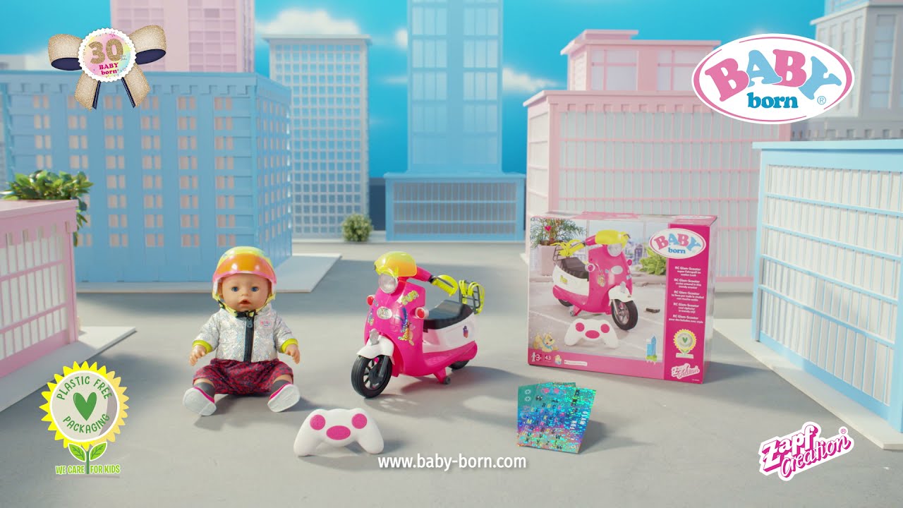 BABY born City RC Glam-Scooter - YouTube