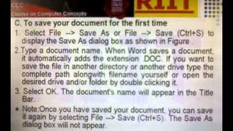 DOEACC CCC Word Processing Part 3 in English by Sudhanshu RIIT) IT Expert