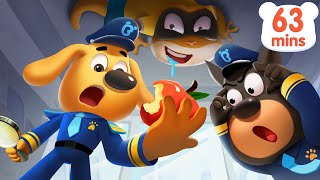 falling disasters detective cartoon safety cartoon sheriff labrador kids cartoon babybus