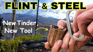 New FLINT STEEL Fire Tool & No Char Plant Discovery