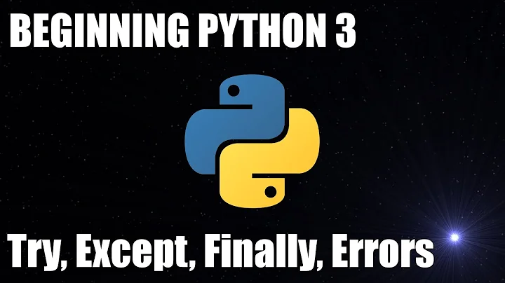 Beginning Python 3 By Doing #9 - Errors - ValueError, try, except, finally