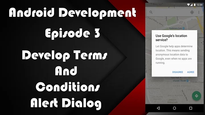 DEVELOP TERMS AND CONDITION DIALOG USING SHARED PREFERENCES  Android App Tutorial - Episode 3 |HINDI