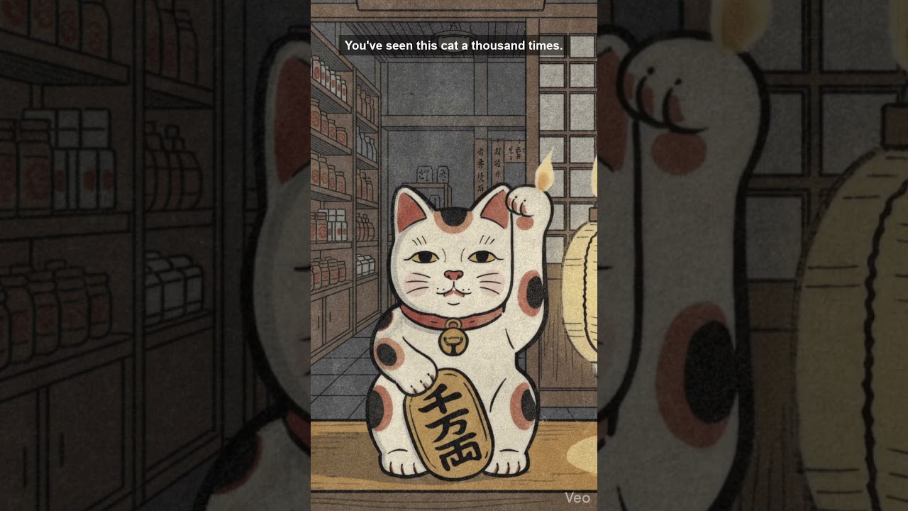 The cat in every Japanese shop window — decoded 🐈 - YouTube