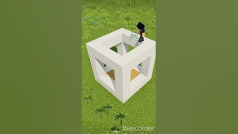 minecraft building tutorial cube house 5x5 #shorts #ytshorts #minecraftshorts
