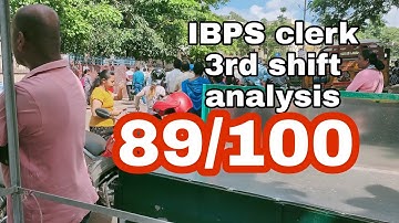 #self given analysis IBPS clerk 2022#3rd shift 4th September#banking exam#ibps#sbi#clerk#