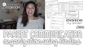 Organizing Parent Communication in the Classroom