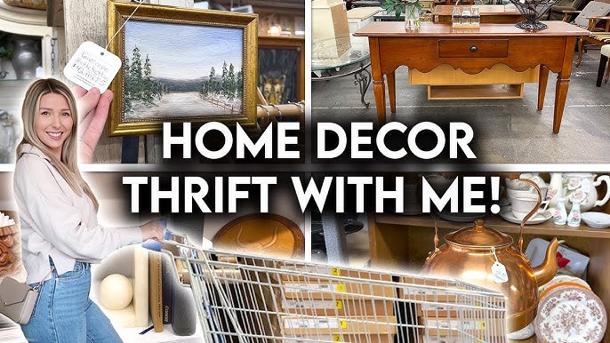 VINTAGE + THRIFT SHOP WITH ME | HIGH-END HOME DECOR ON A BUDGET ...