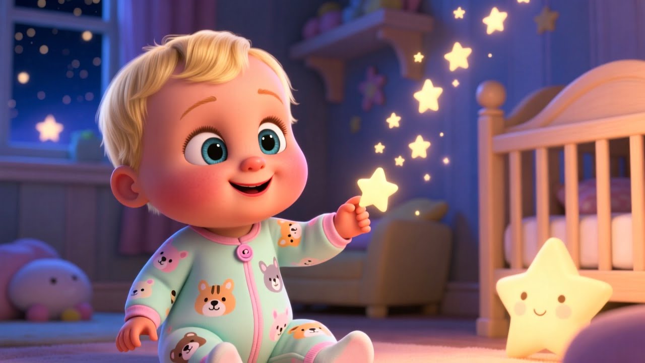 Bedtime Magic Star Hop 🌟🛏️ Calm Sleepy Song for Kids Toddlers Preschool Night