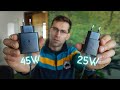 Galaxy S22 Ultra 45W vs 25W charging speed