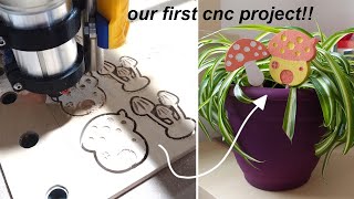 Our First #MPCNC Project: Mushroom-Shaped Plant Markers! | Testing Our DIY CNC Machine by My Next Hobby 371 views 3 years ago 10 minutes, 36 seconds