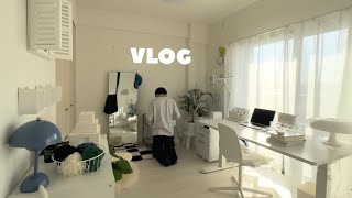 【vlog】部屋をきれいに掃除して勉強する大学生の1週間
