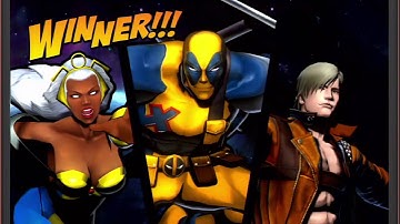 Marvel Vs. Capcom 3, Deadpool, World Record! 7 PERFECTS in a single Arcade Mode run.