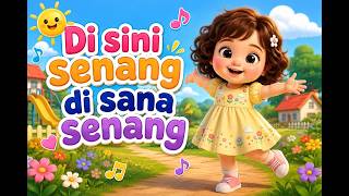 Di Sini Senang Di Sana Senang 🎵 | Lagu Anak Indonesia | Lagu Anak PAUD, TK & SD | Animasi & Lirik