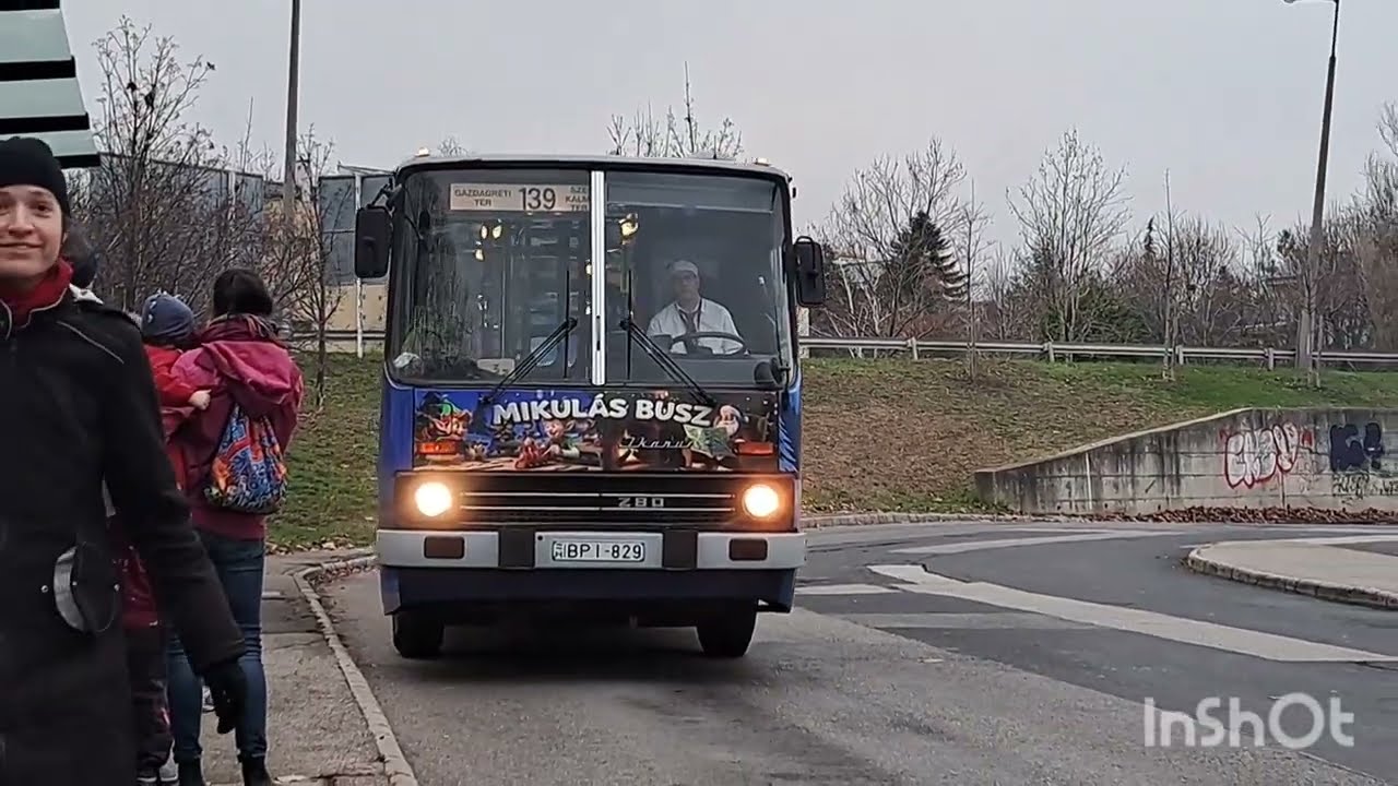 Utazás Egy Ikarus 280 Típusú BPI 829 Rendszámú Mikulás Busszal A 139-Esen