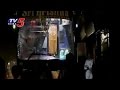 Private bus rams into an auto near Hanuman Junction
