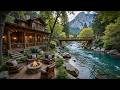 Cozy Summer Piano Music Bird Sounds In Nature Soothing Campfire Ambience For Work Study 
