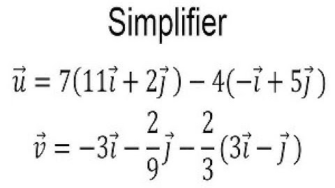Simplifier des expressions vectorielles - 2nde