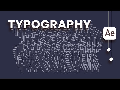 TYPOGRAPHY Style Animation After Effects Tutorial