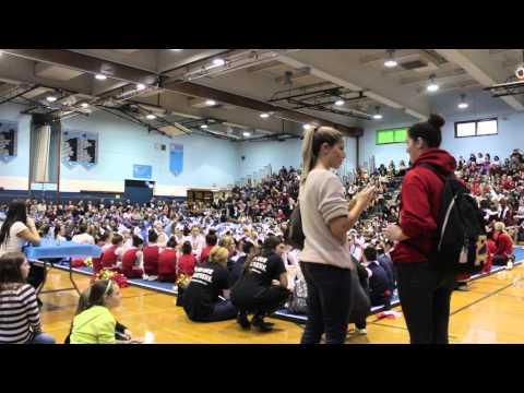 Sayville Middle School winning Rocky Point 2014 Cheer Competition