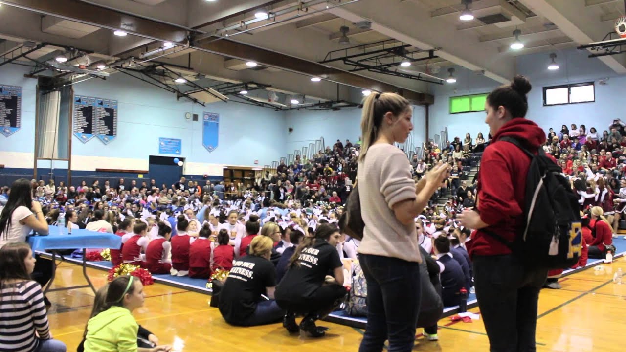 Sayville Middle School winning Rocky Point 2014 Cheer Competition YouTube