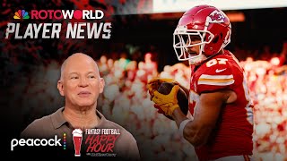 Expect Kelce, Williams to play in TNF Chiefs-Broncos game | Fantasy Football Happy Hour | NFL on NBC
