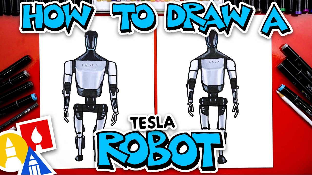 How To Draw A Tesla Robot