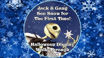 Handmade Nightmare Before Christmas Halloween Display - Walk-Through 2018 🎃❄️