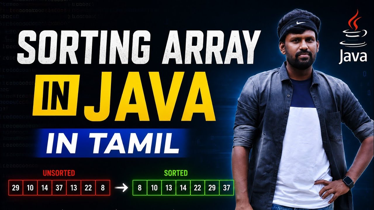 Selection sort in JAVA | Sorting the Elements in Array in JAVA | Tamil ...