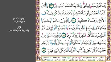 # ١٠ سورة الأنفال الصفحة ١٨٦ من القرآن الكريم مكررة ١٠ مرات بصوت ماهر المعيقلي يا أيها النبي قل لمن