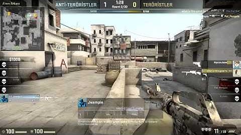 JWAMPIE INSANE 1v5 ACE W/ M4A1-S GODLIKE!