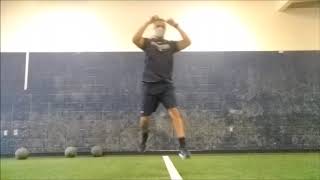 1Leg Diagonal Bound Leg Long Stick and Hold