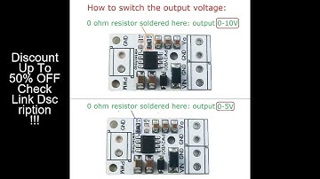 2/4PCS PWM to DAC Converter Input Pulse Signal Output 0-5V/0-10V Voltage Analog for Arduino UNO MEGA