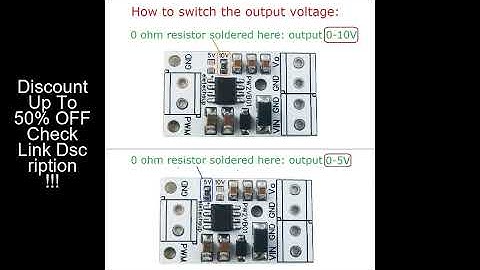2/4PCS PWM to DAC Converter Input Pulse Signal Output 0-5V/0-10V Voltage Analog for Arduino UNO MEGA