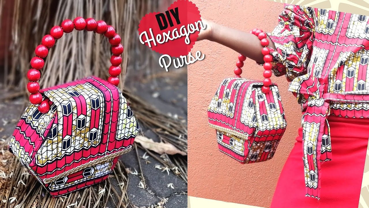 DIY Cute Hexagon Purse/Clutch Bag