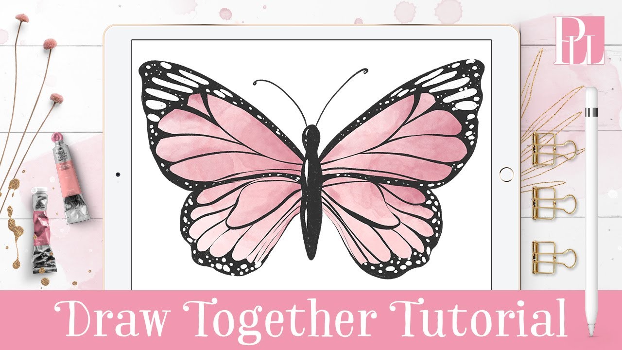Beautiful butterfly sketch hand drawn in doodle Vector Image
