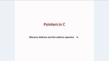 Address operator in C and C++ : Pointers