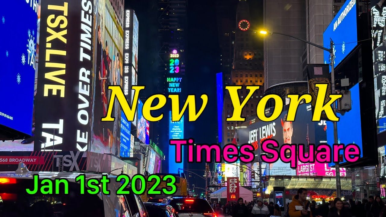 New York USA 🇺🇸 Times Square January 1, 2023 parandhusellavaa