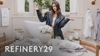 Hailey Bieber&#39;s Set Tour of Who’s In My Bathroom? | Set Digs | Refinery29