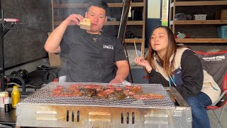 兄妹でバーベキューしてみた。