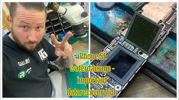 INCREDIBLE WATERDAMAGE ON AN iPHONE SE - VERY IMPORTANT DATA - SWAPPING THE iPHONE SE LOGICBOARD