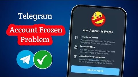 How To Fix Telegram Account Freeze 2025 | Telegram Account Frozen Problem Solve