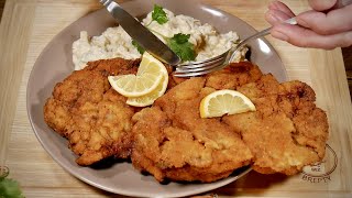 You will fall in love with the huge Berlin schnitzel with potato and egg salad!