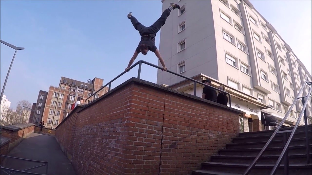 Handball trampoline // Parkour // Escalade salto YouTube