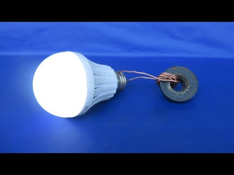 Free energy generator with light bulbs very easy - free energy