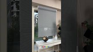 Gri Çizgili Çiftli Sistem Tül Stor Perde Eperde.com