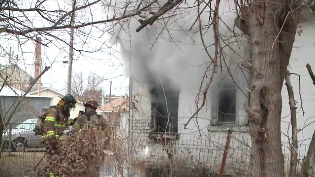 Space heater sparks house fire - YouTube