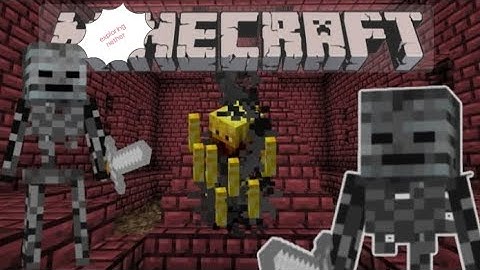 exploring nether in minecraft one block 😄