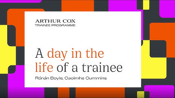 A day in the life of a trainee