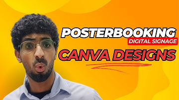 Posterbooking displaying designs made by canva 2024