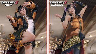 Tekken 8  All Character Costumes Comparison (New Outfits vs Tekken 7 Outfits)